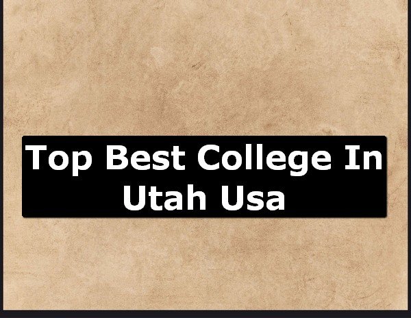 Best College of Utah County USA