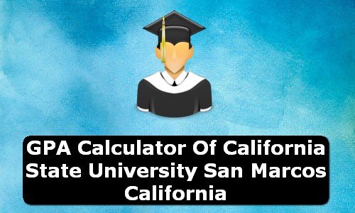 GPA Calculator of california state university san marcos USA