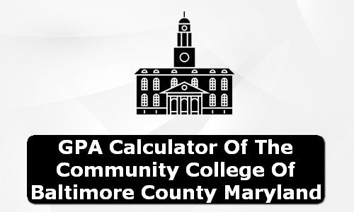 GPA Calculator of the community college of baltimore county USA