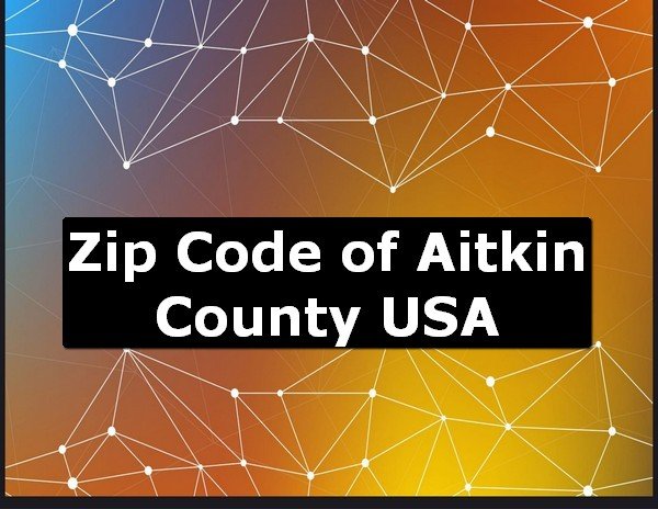 Zip Code of Aitkin County USA