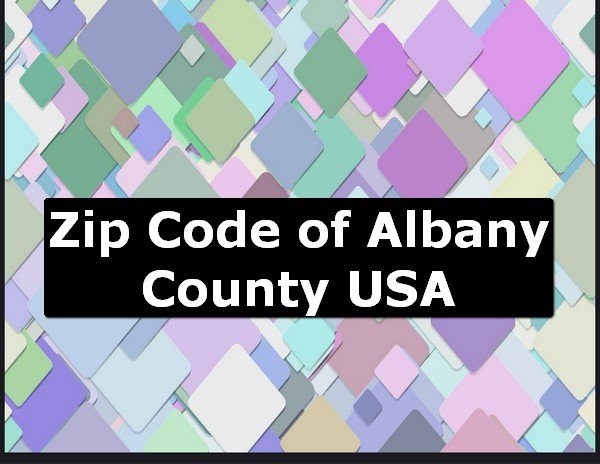 Zip Code of Albany County USA