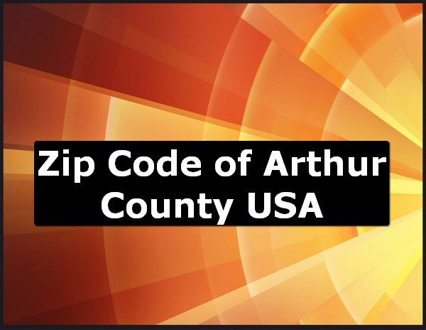 Zip Code of Arthur County USA