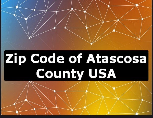 Zip Code of Atascosa County USA
