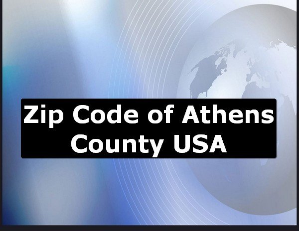 Zip Code of Athens County USA