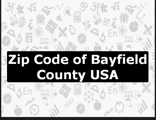Zip Code of Bayfield County USA