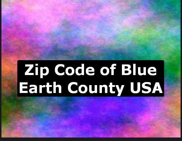 Zip Code of Blue Earth County USA