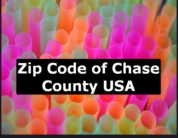 Zip Code of Chase County USA