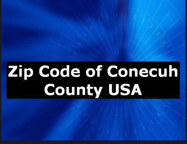 Zip Code of Conecuh County USA