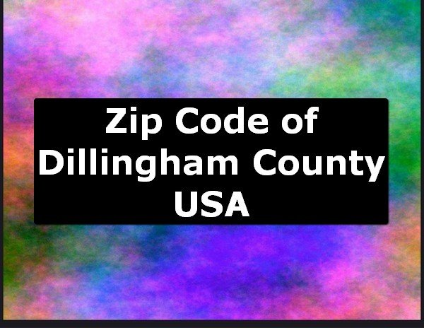 Zip Code of Dillingham County USA