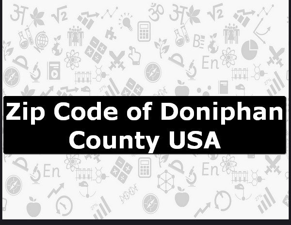 Zip Code of Doniphan County USA