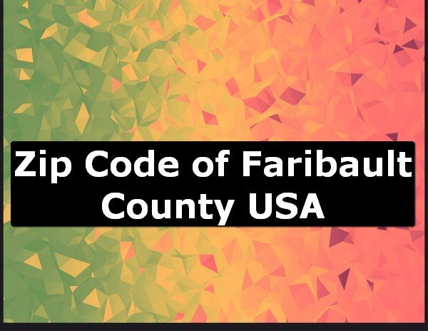 Zip Code of Faribault County USA