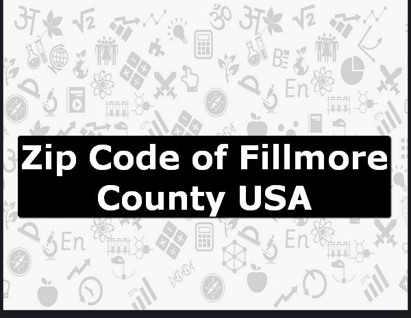 Zip Code of Fillmore County USA