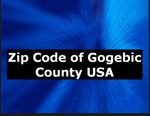 Zip Code of Gogebic County USA