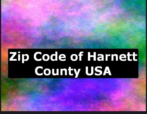 Zip Code of Harnett County USA