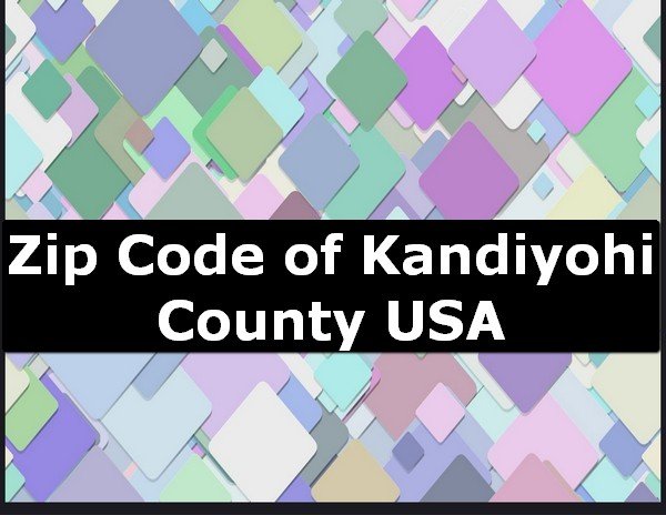 Zip Code of Kandiyohi County USA