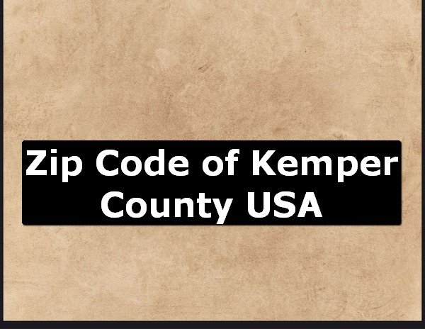 Zip Code of Kemper County USA