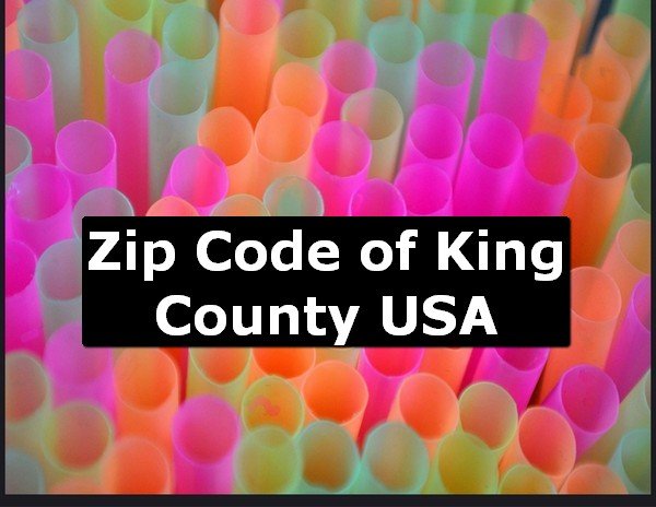 Zip Code of King County USA