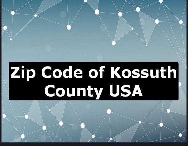 Zip Code of Kossuth County USA