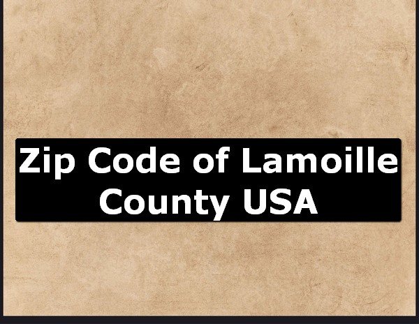 Zip Code of Lamoille County USA