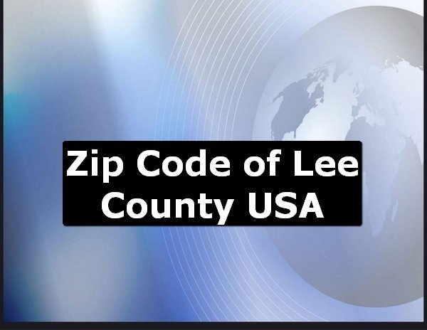 Zip Code of Lee County USA