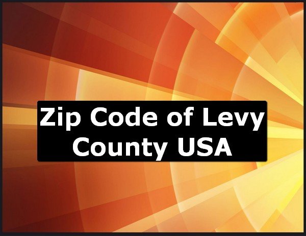 Zip Code of Levy County USA