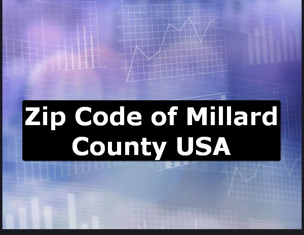 Zip Code of Millard County USA