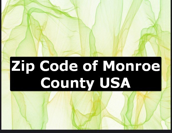 Zip Code of Monroe County USA