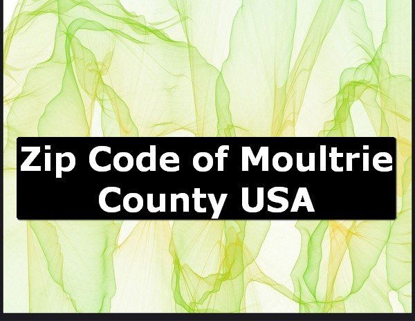 Zip Code of Moultrie County USA