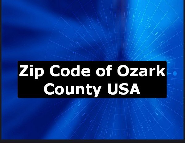 Zip Code of Ozark County USA