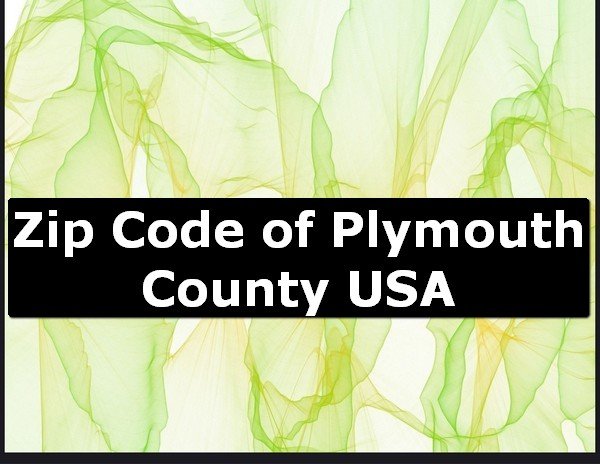 Zip Code of Plymouth County USA