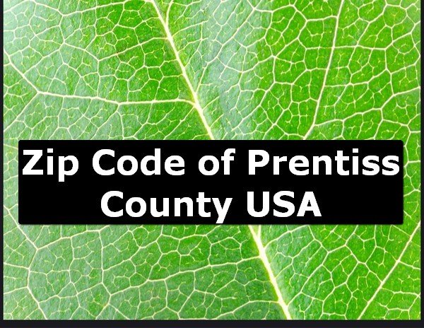 Zip Code of Prentiss County USA