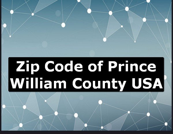 Zip Code of Prince William County USA