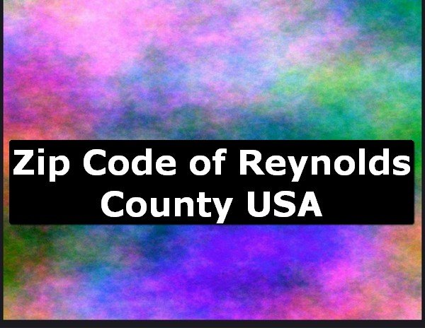 Zip Code of Reynolds County USA