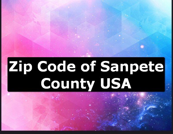 Zip Code of Sanpete County USA