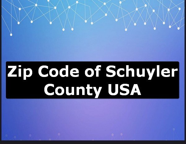 Zip Code of Schuyler County USA