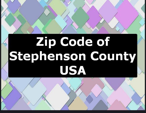 Zip Code of Stephenson County USA