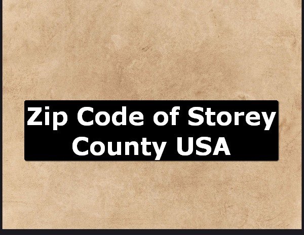 Zip Code of Storey County USA