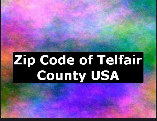 Zip Code of Telfair County USA