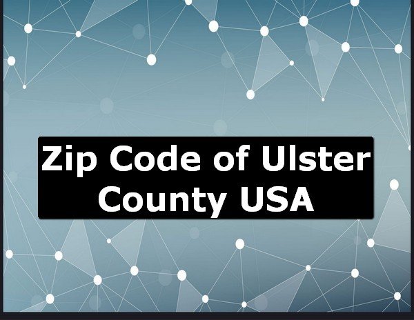 Zip Code of Ulster County USA