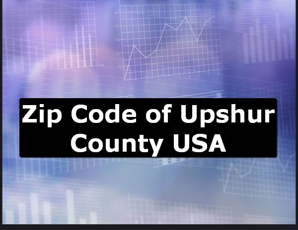 Zip Code of Upshur County USA