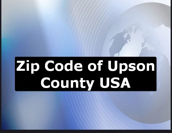 Zip Code of Upson County USA