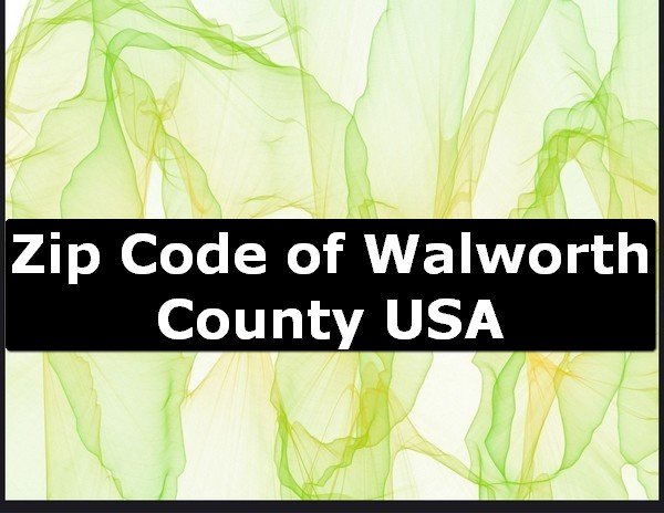 Zip Code of Walworth County USA