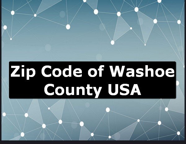 Zip Code of Washoe County USA