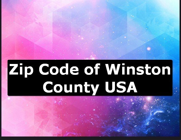 Zip Code of Winston County USA