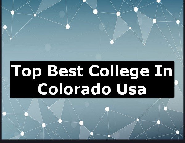 Best College of Colorado County USA