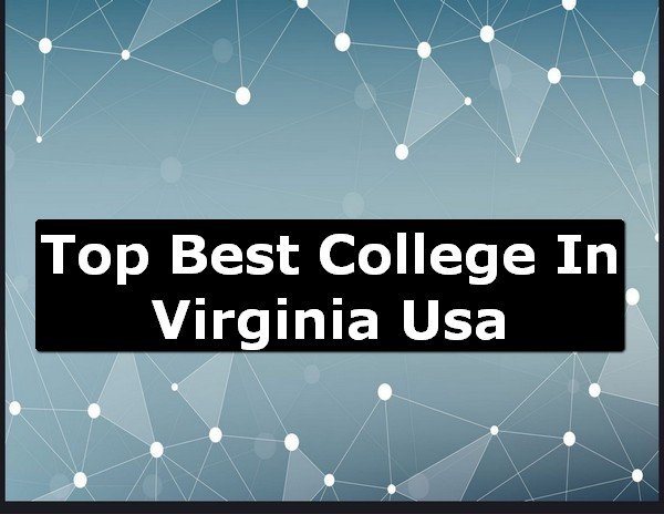 Best College of Virginia County USA