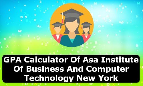 GPA Calculator of asa institute of business and computer technology USA