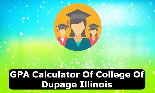 GPA Calculator of college of dupage USA