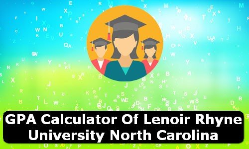 GPA Calculator of lenoir rhyne university USA