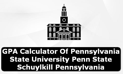 GPA Calculator of penn state schuylkill USA